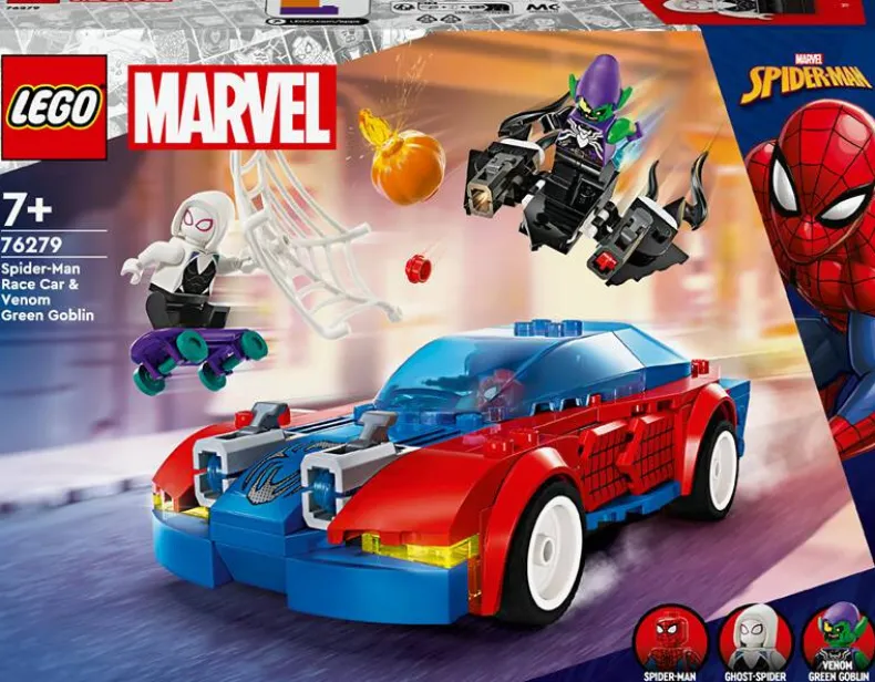 LEGO Marvel 76279 Spider-Man racewagen en Venom Green Goblin