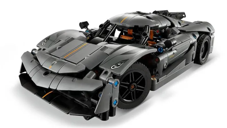 LEGO Technic 42173 Koenigsegg Jesko Absolut grijze hypercar