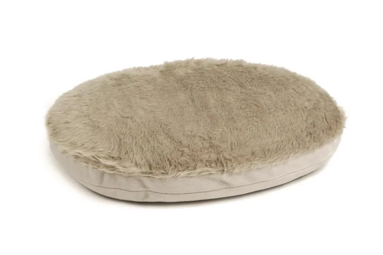 Ligkussen hondenmand beige 73 x 56 cm