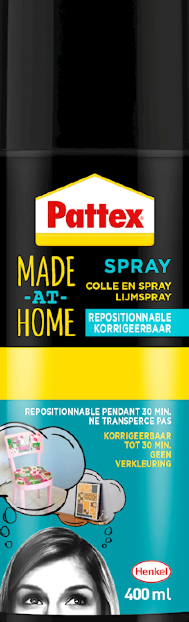 Lijmspray corrigeerbaar 400 ml