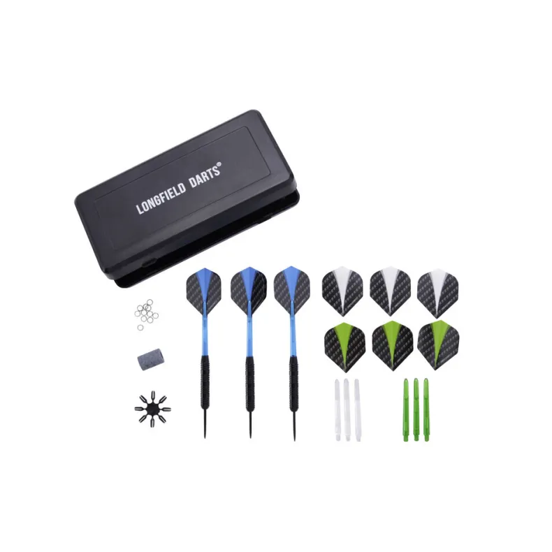 Longfield dartpijlen set in etui