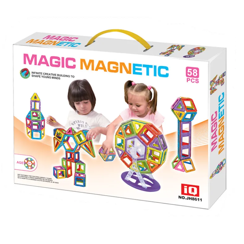 Magnetische blokjes 58-delig