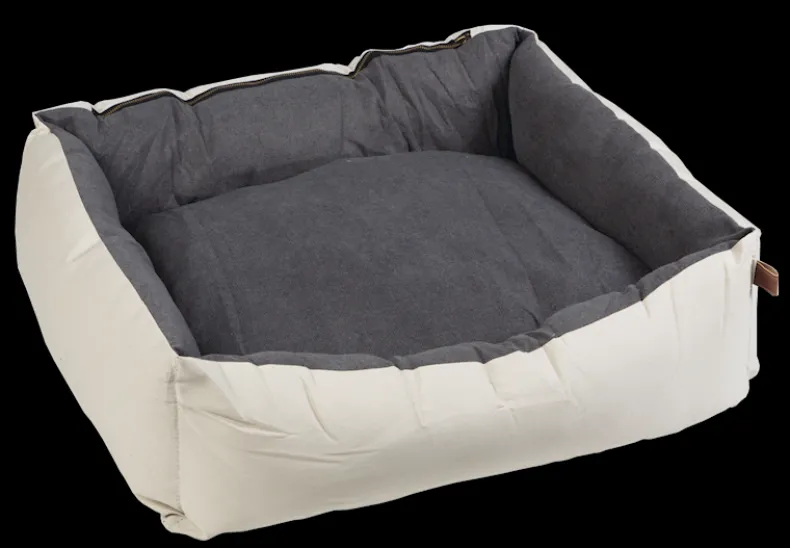 Mand Rupa beige/grijs 65x60x20 cm