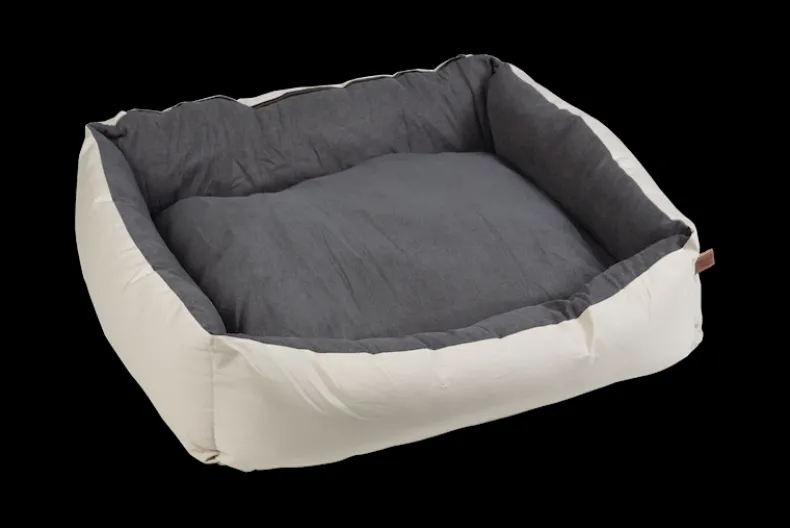 Mand Rupa beige/grijs 80x70x22 cm