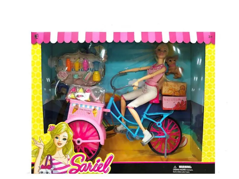 Mannequinpop Lisa + fiets