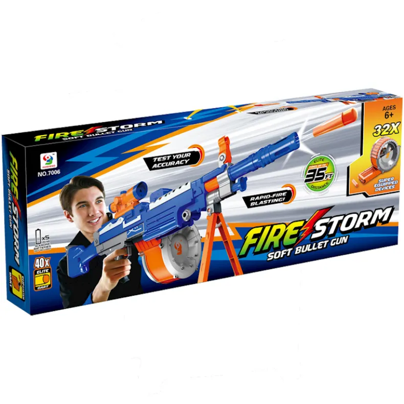 Mega dartsgeweer + 40 zachte pijltjes