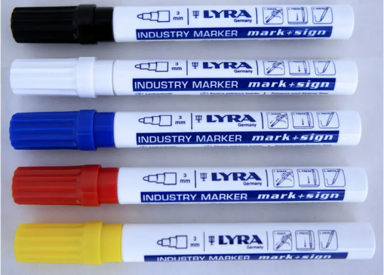 Merkstift industry marker mark & sign wit 3 mm