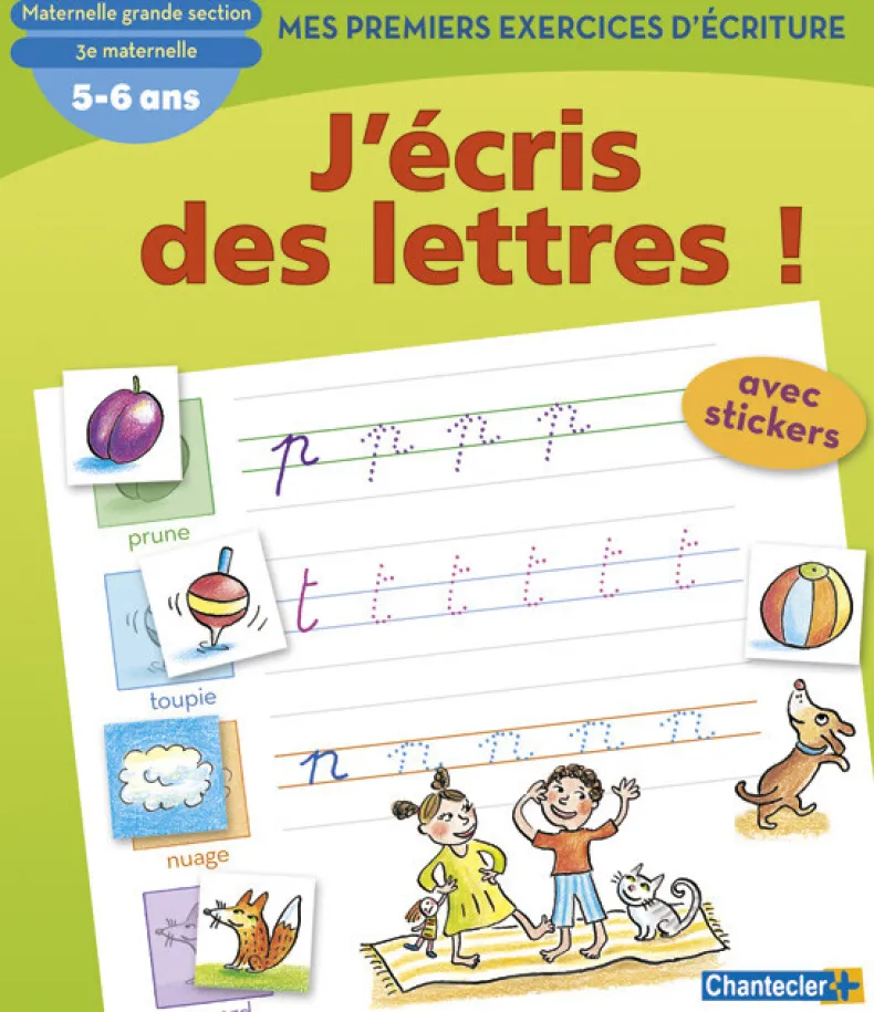 Mes premiers exercices d'écriture: des lettres
