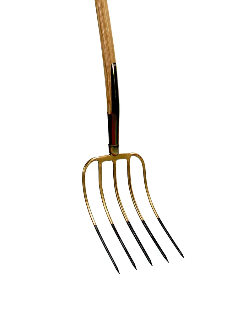 Mestvork 5 tanden met stift en bol steel