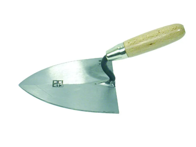 Metserstruweel Brussel met handvat in hout