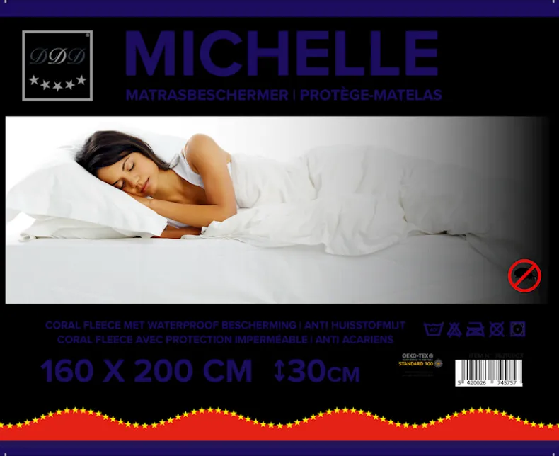 Michelle matrasbeschermer 160 x 200 cm