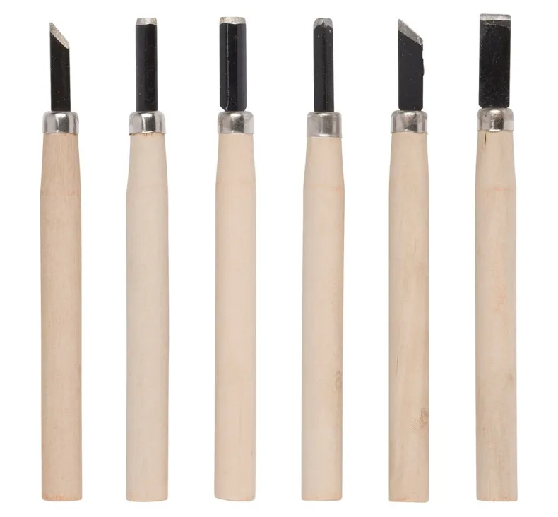 Mini houtbeitelset 6-delig