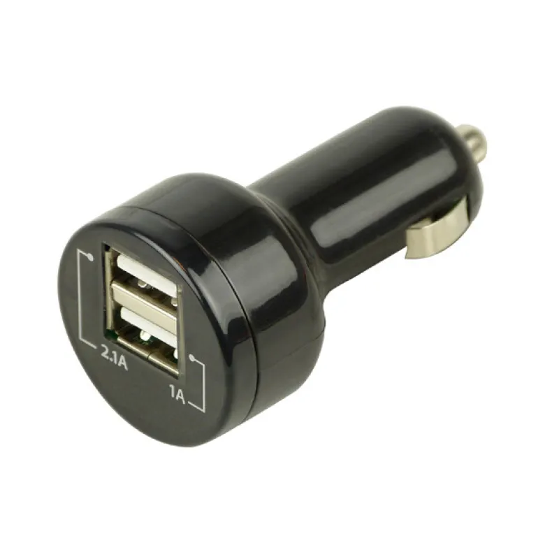 Mini oplader USB 12/24 V 2,1/1 OA