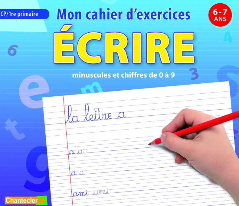 Mon cahier d'excercices écrire