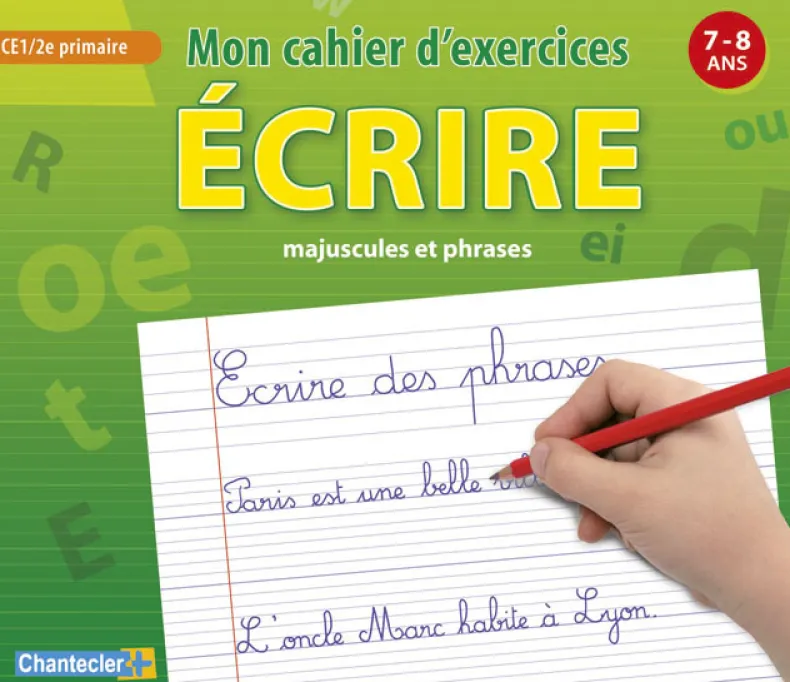Mon cahier d'excercices écrire