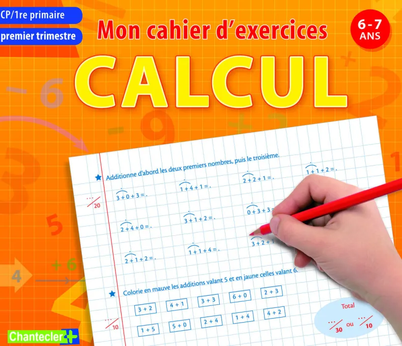 Mon cahier d'excercices calcul