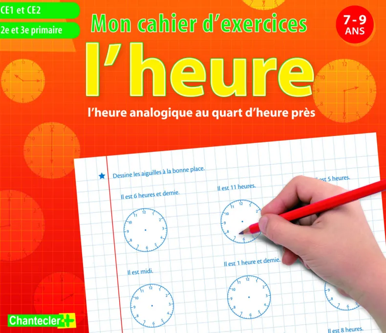Mon cahier d'excercices l'heure
