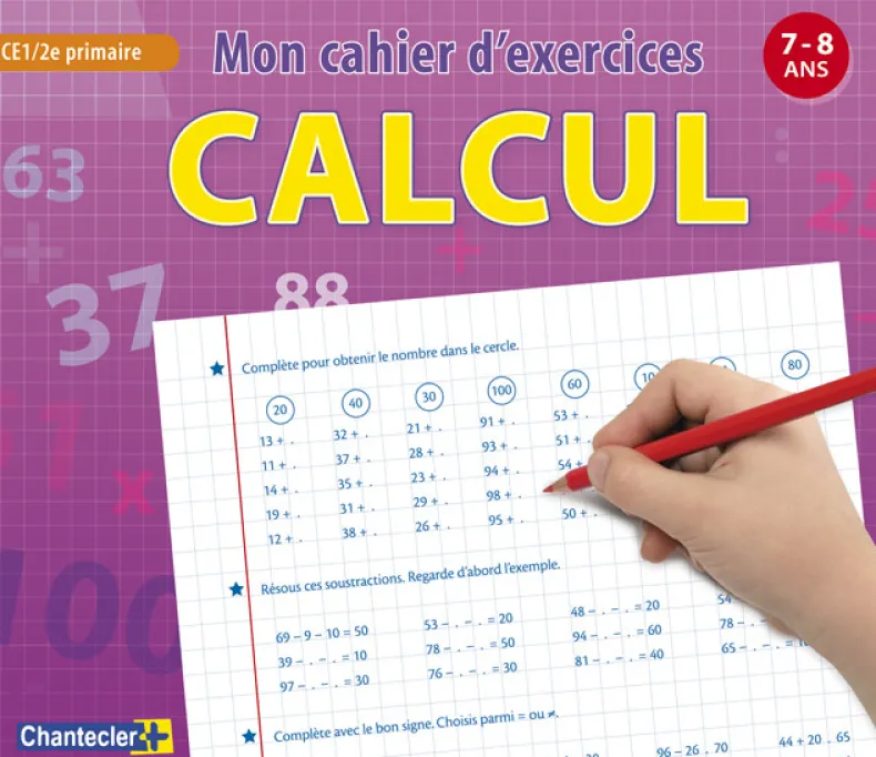 Mon cahier d'exercices calcul