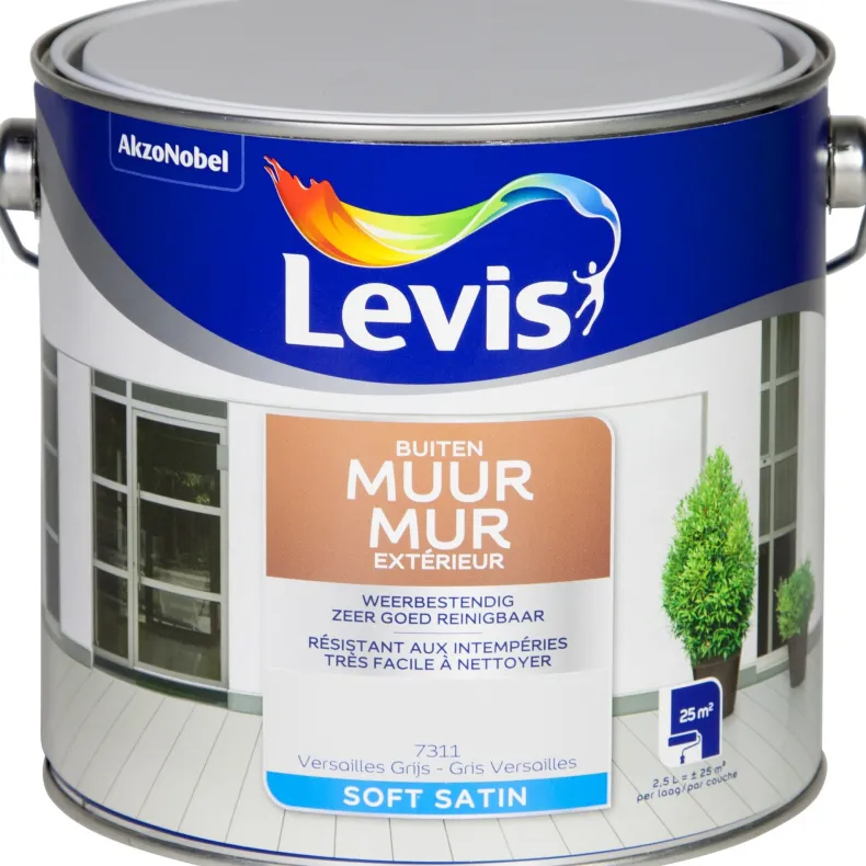 Mono gevelverf versailles grijs 2,5 L