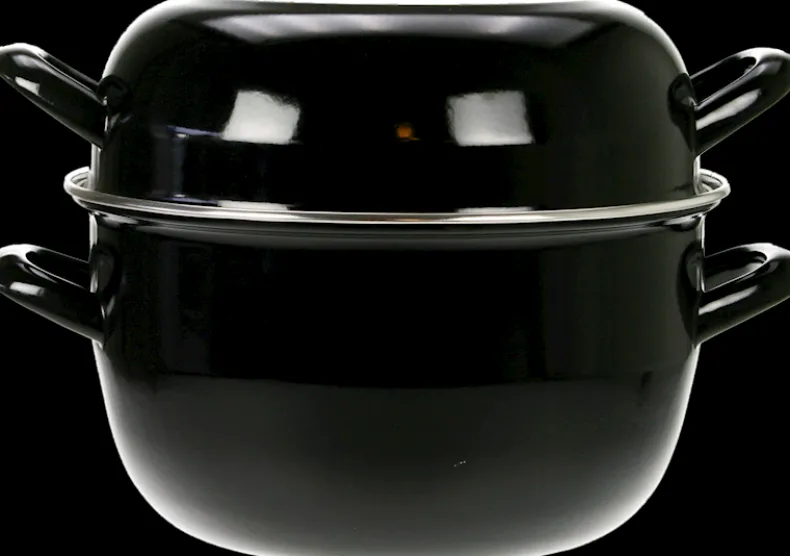 Mosselkasserol 24 cm zwart