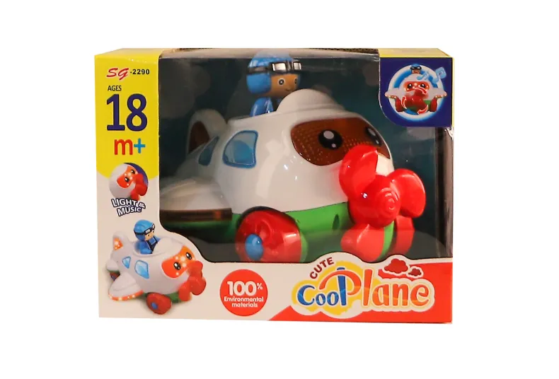 Muzikaal vliegtuig met licht