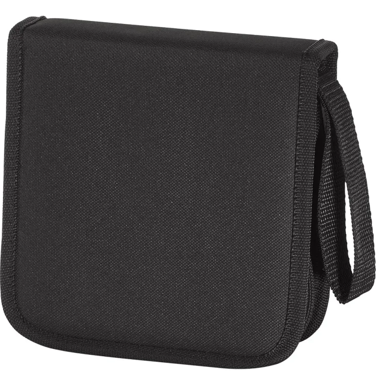 Nylon wallet 32 cd zwart/rood