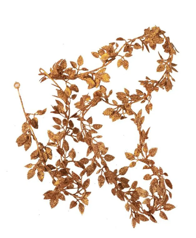 Slinger m/blaadjes brons 170cm