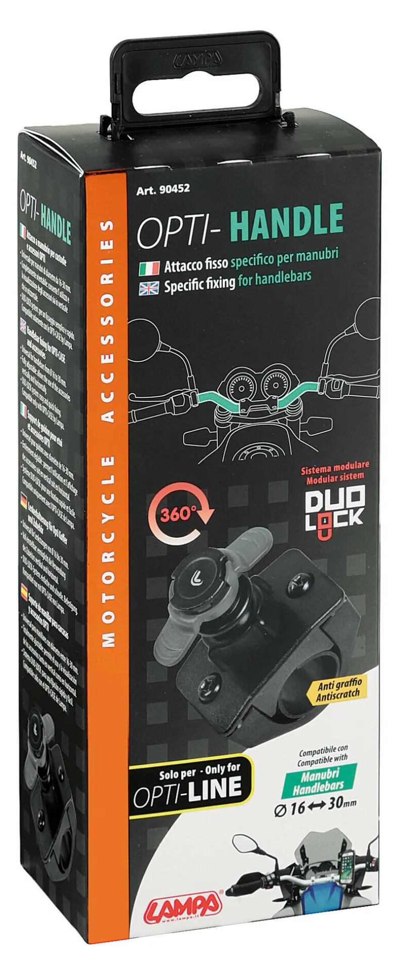 OPTI-CASE Stuur Bevestiging Ø 16->32mm