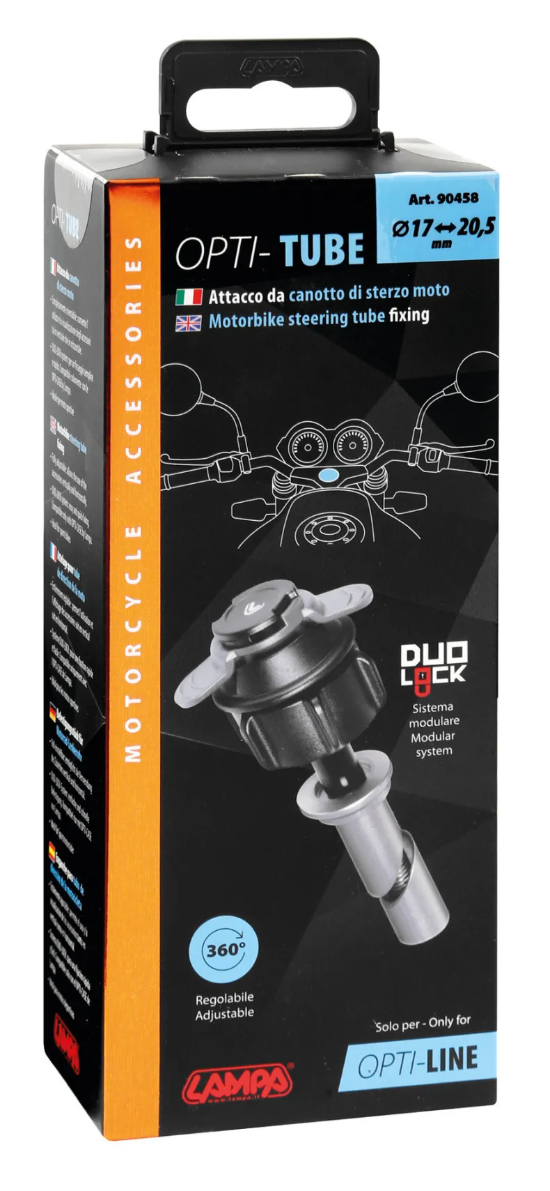 OPTI-CASE Stuur Bevestiging Ø 17-20,5mm