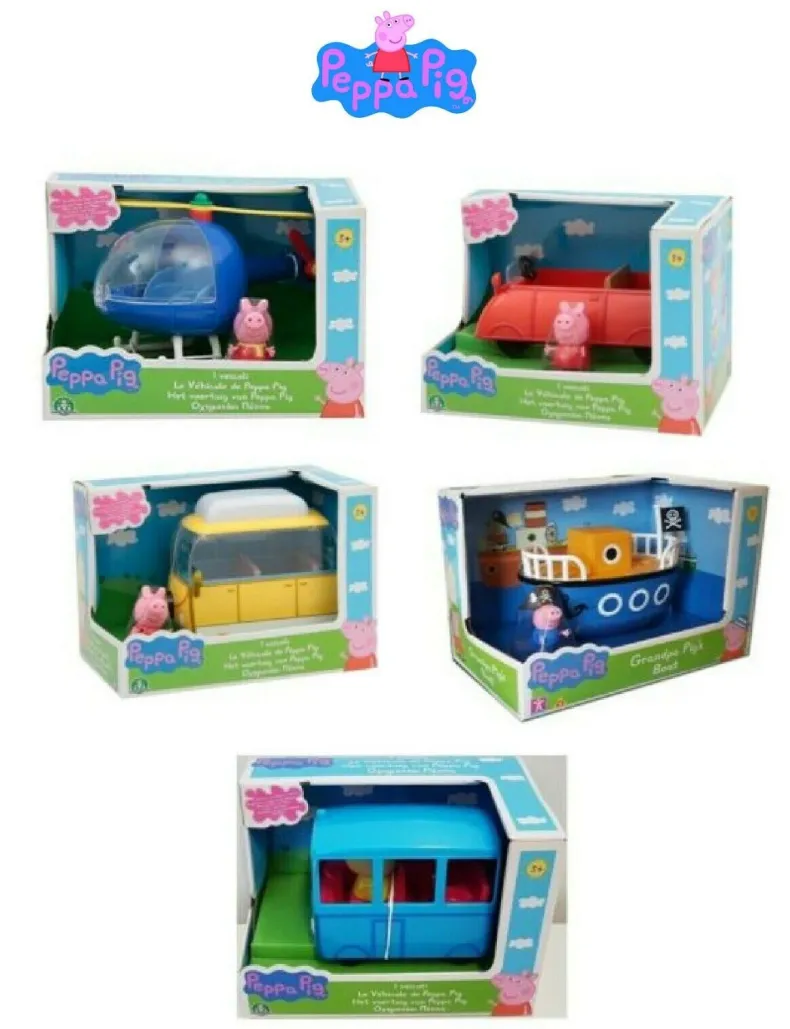 Peppa Pig voertuig + figuur