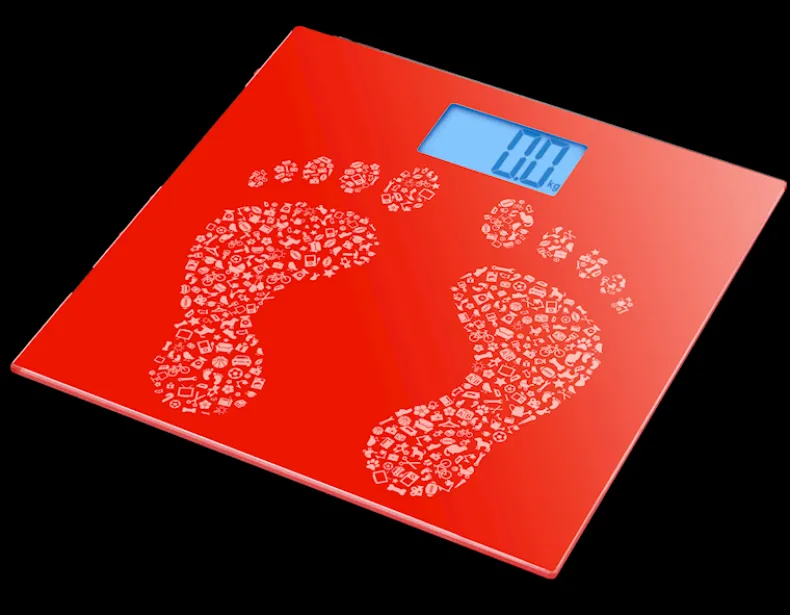 Personenweegschaal rood