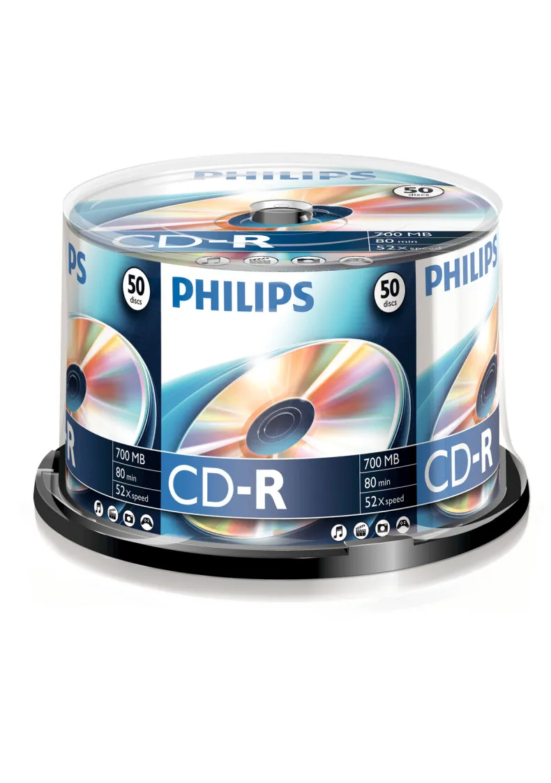 Philips CD-R 80 min / 700 MB spindle 50 stuks