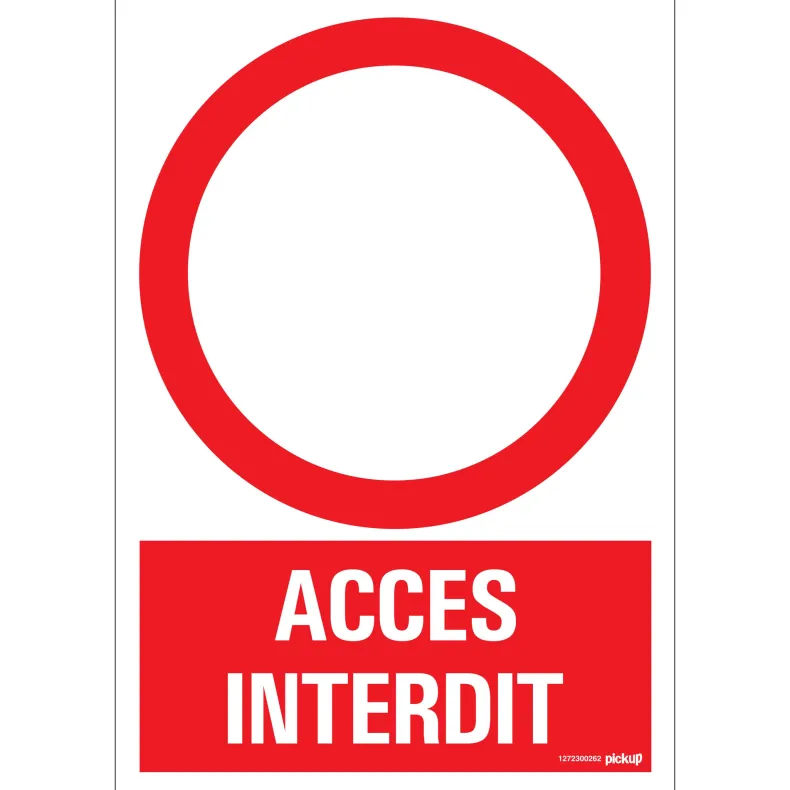 Pictogram accès interdit 23 x 33 cm