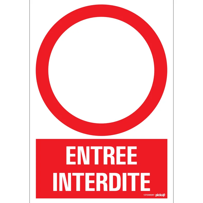 Pictogram entrée interdite 23 x 33 cm