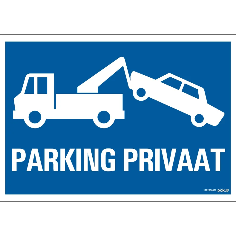 Pictogram parking privaat 23 x 33 cm