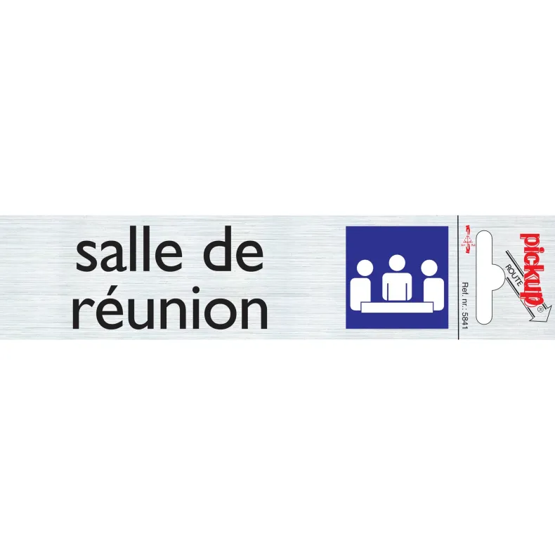Pictogram salle de réunion aluminium 16,5 x 4,4 cm