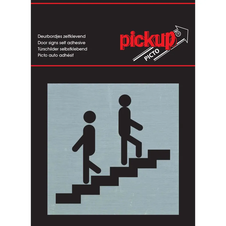 Pictogram trappen aluminium