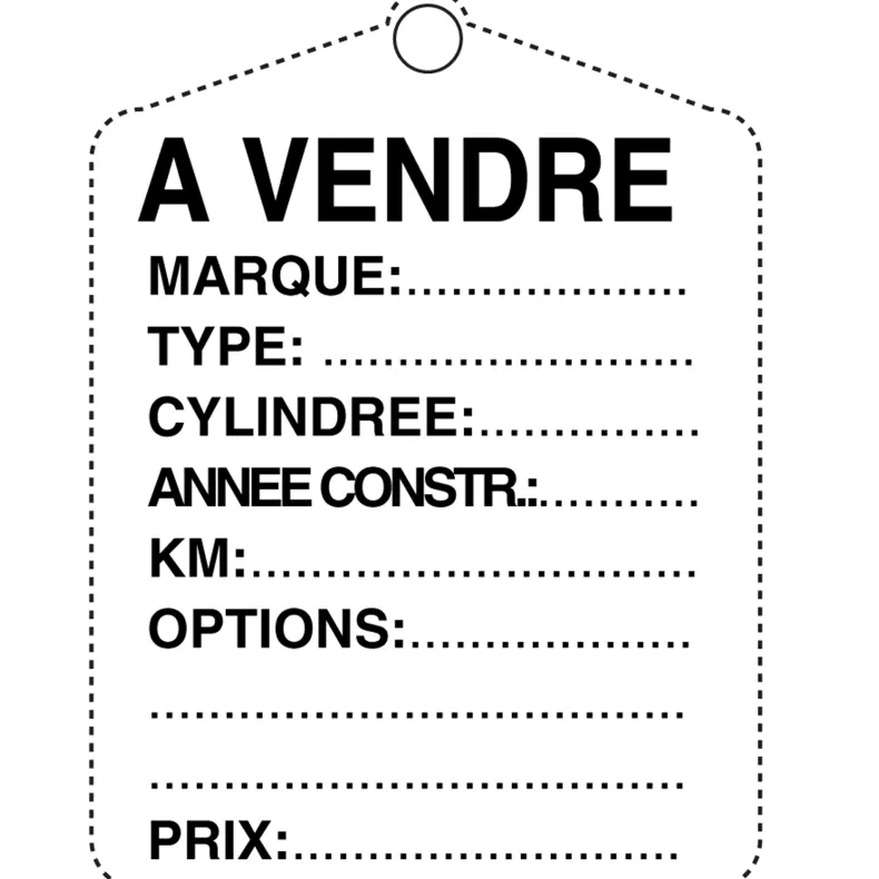 Plaat 'à vendre'