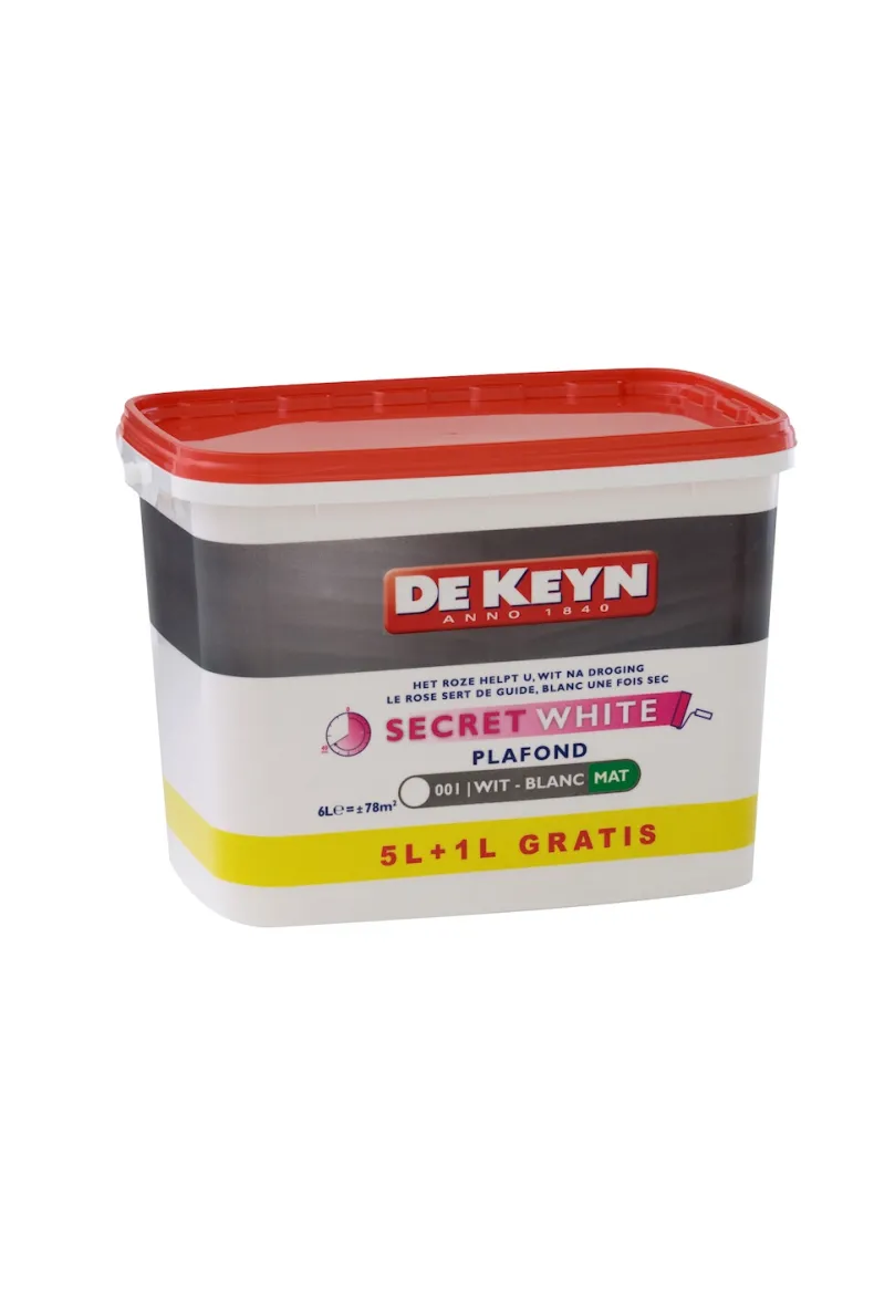 Plafond Secret white 5 + 1 L gratis