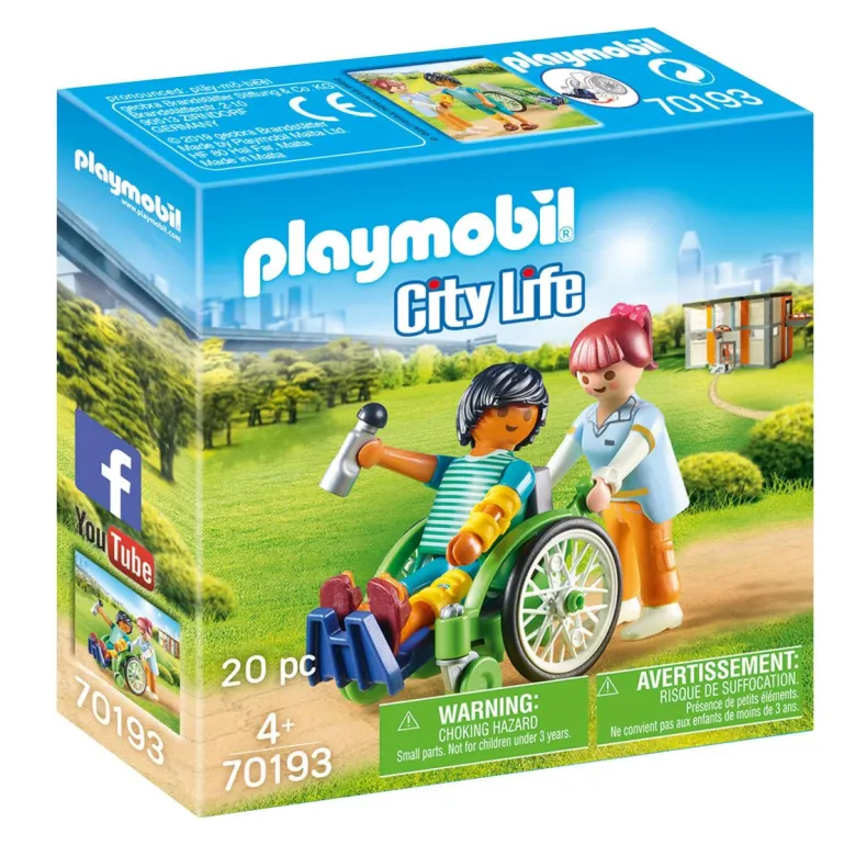 Playmobil City Life Patient In Rolstoel - 70193
