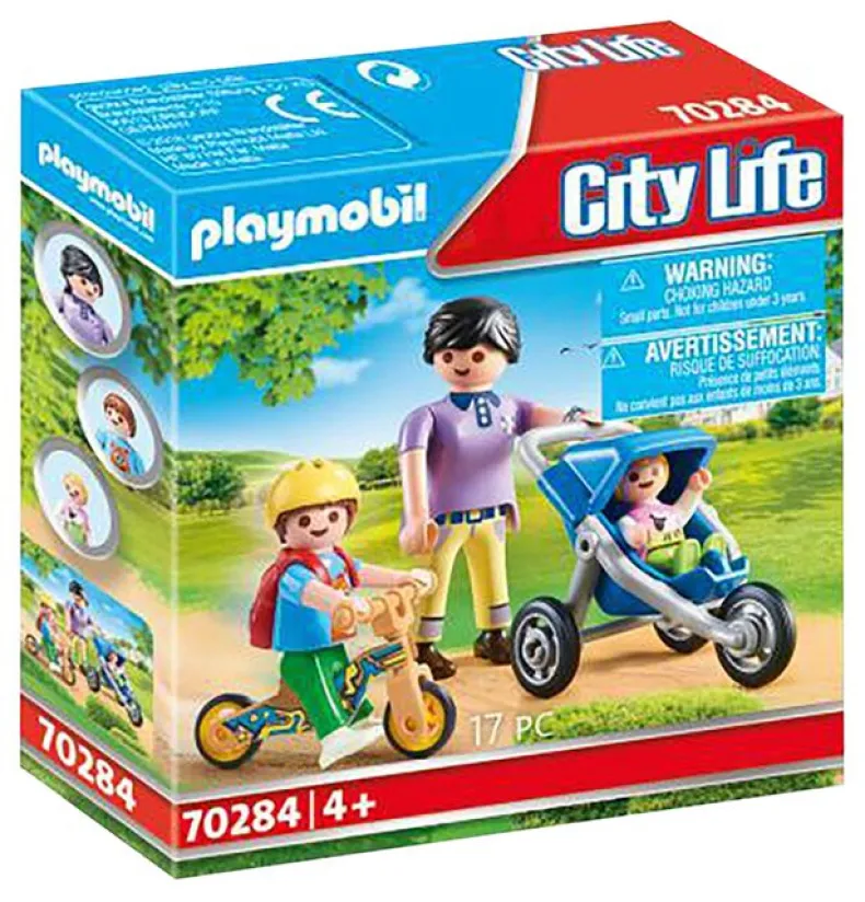 Playmobil City Life Mama Met Kinderen - 70284