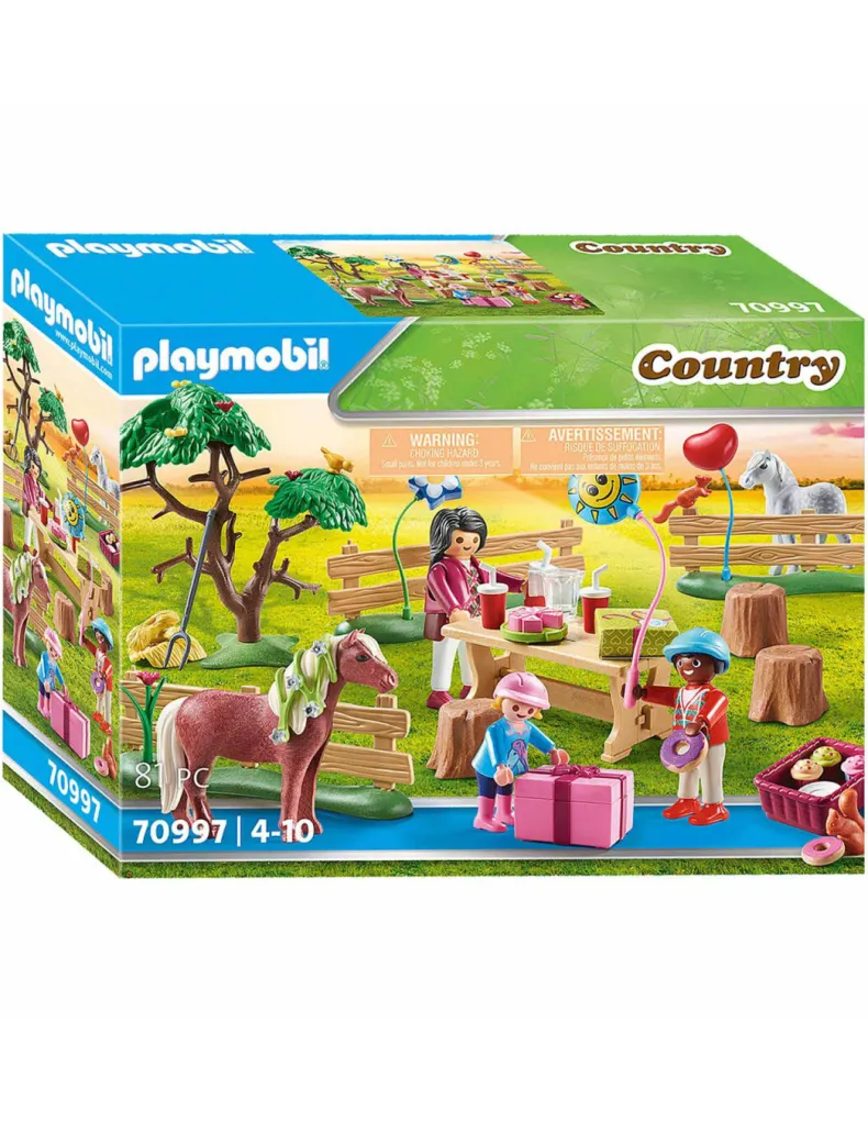 Playmobil Country Kinderverjaardagsfeestje op de Ponyboerderij - 70997