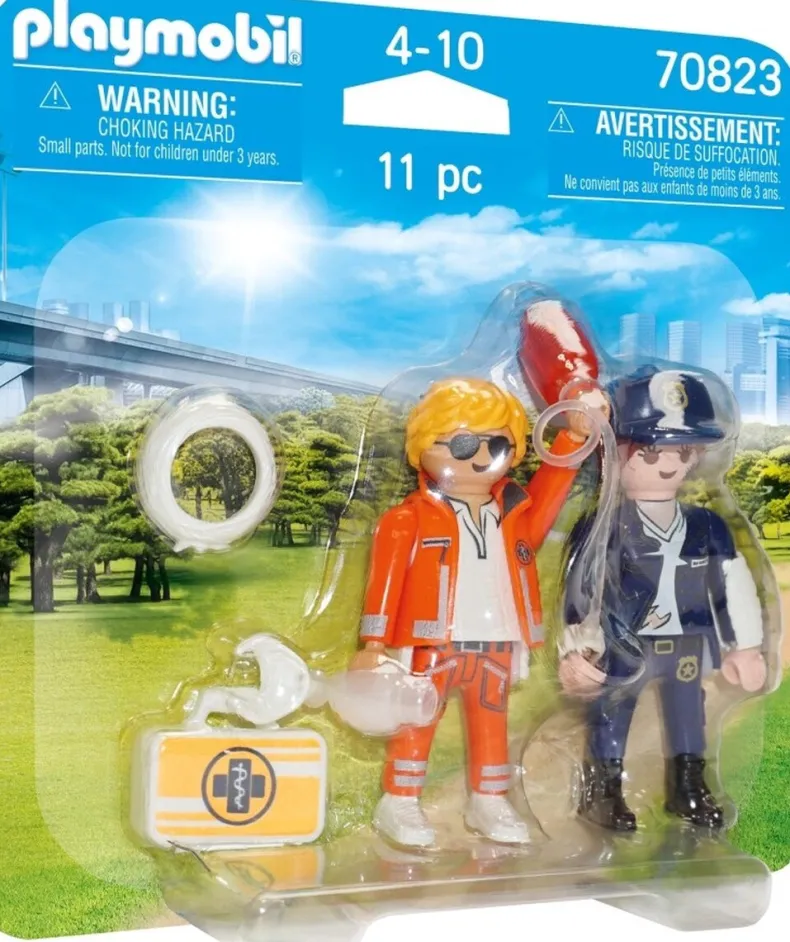 Playmobil DuoPack Spoedarts en Politieagente - 70823
