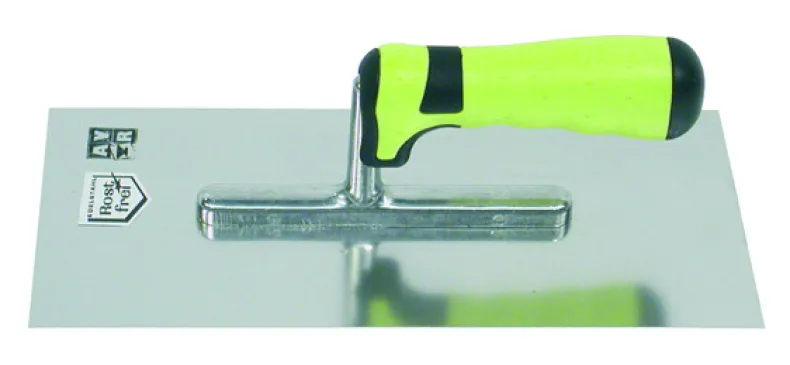 Pleistertruweel roestvrij met 2 componenten handgreep 280 x 130 mm