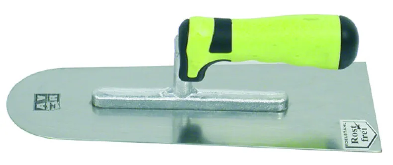 Pleistertruweel roestvrij met 2 componenten handgreep 280 x 110 / 80 mm