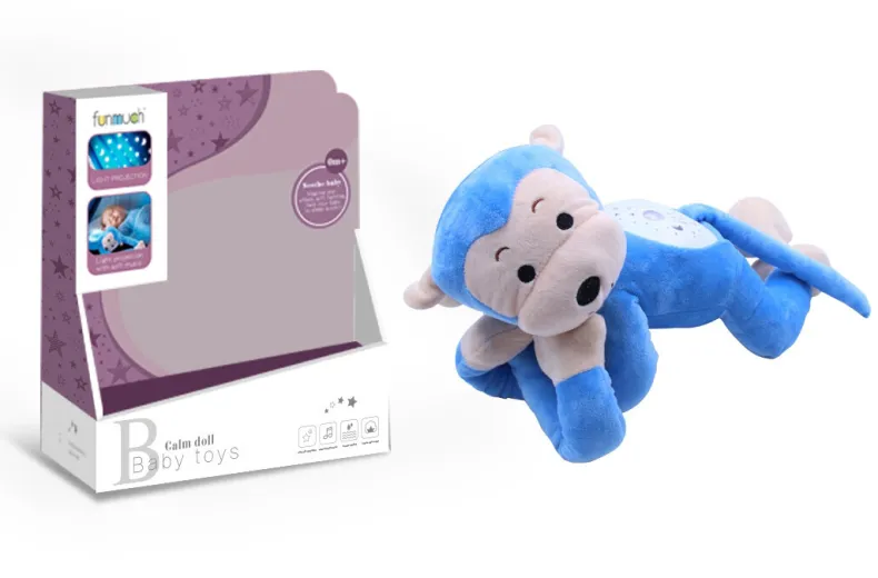 Pluche aap projector met muziek