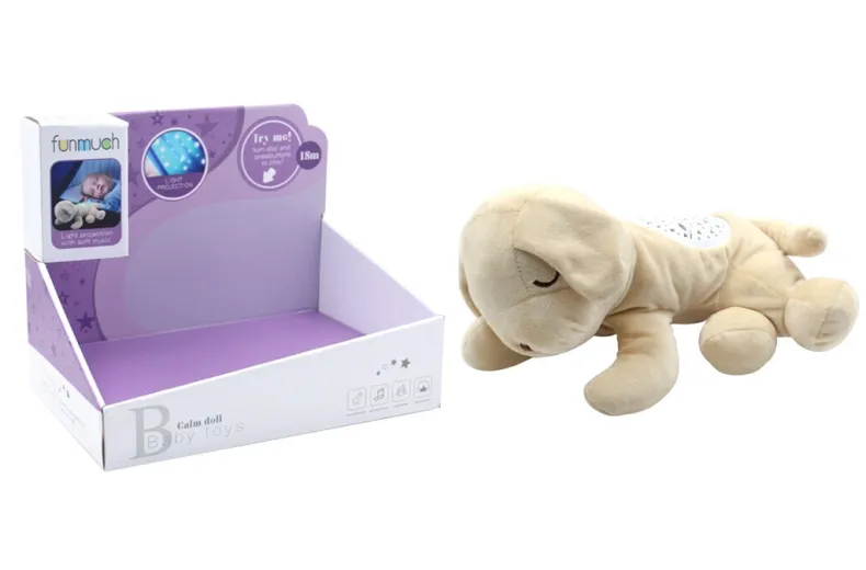 Pluche hond projector met muziek