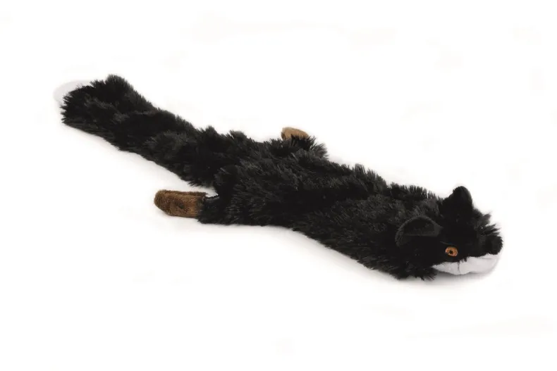 Pluche vos zwart flatino 52 cm