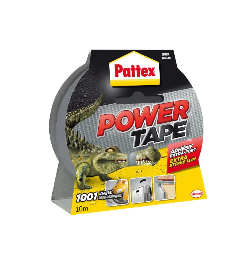 Power tape grijs 10 m