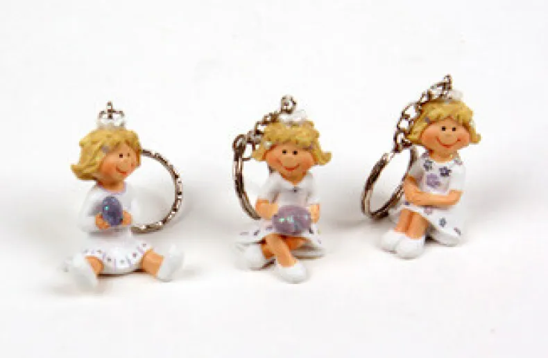 Prinses zittend sleutelhanger